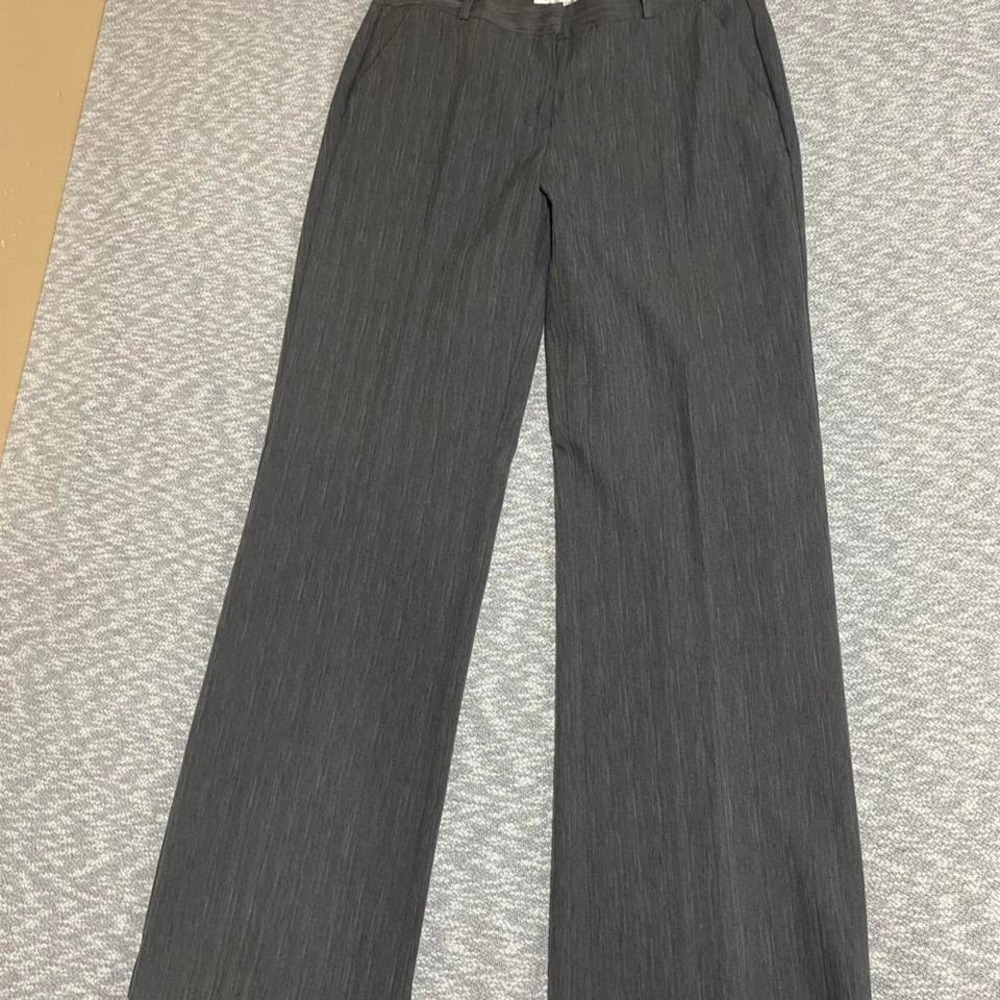 John Paul Richard grey dress pants women Size 12 wide leg. SKU945 #formalwear